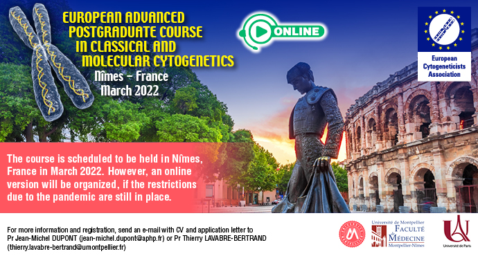 European Advanced Postgraduate Course in Classical and Molecular Cytogenetics 2021