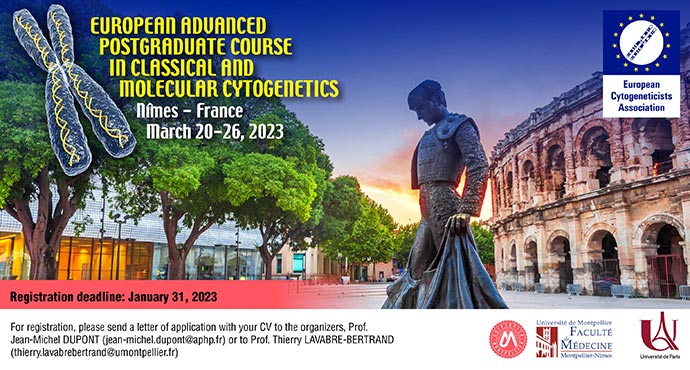 European Advanced Postgraduate Course in Classical and Molecular Cytogenetics 2023